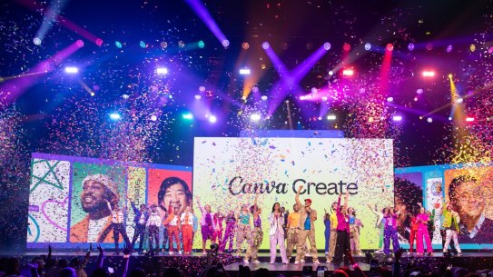 The Canva Create event in Inglewood, California, US, on Thursday, May 23, 2024. 