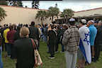 A vigil was held at Bondi to mark the October 7 anniversary of the Hamas attack.