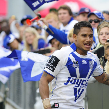 Ben Barba was a hit with the Canterbury Bulldogs fans.