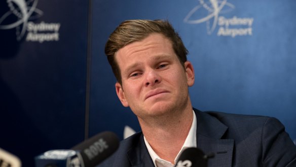 Steve Smith on his return to Sydney after the ball tampering scandal.