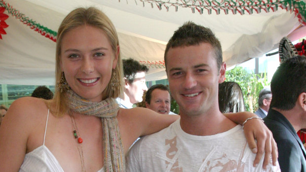 Maria Sharapova and Todd Reid, pictured in 2005.