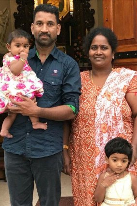 Priya and Nadesalingam with their two Australian-born children.