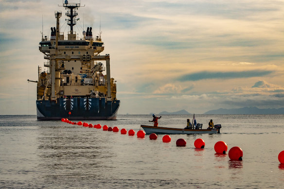 Australia was forced to finance the Coral Sea Cable, connecting Port Moresby, Honiara and Sydney, to block China's Huawei from building it.