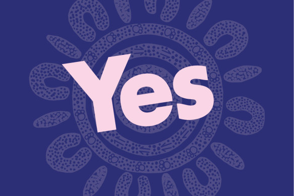 The new logo for the Yes campaign.