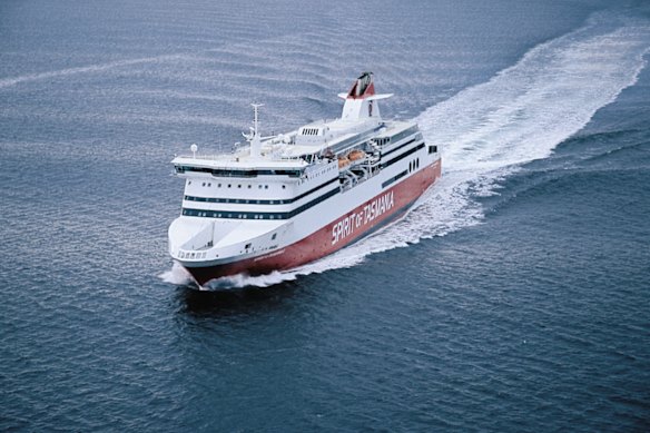 The incident occurred when the Spirit of Tasmania was just 50 metres from Devonport, Tasmania. 