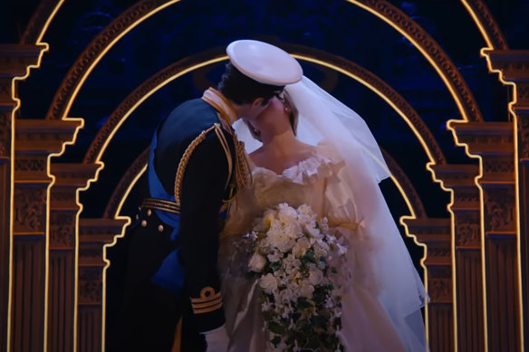 The famous royal wedding in Diana: The Musical.