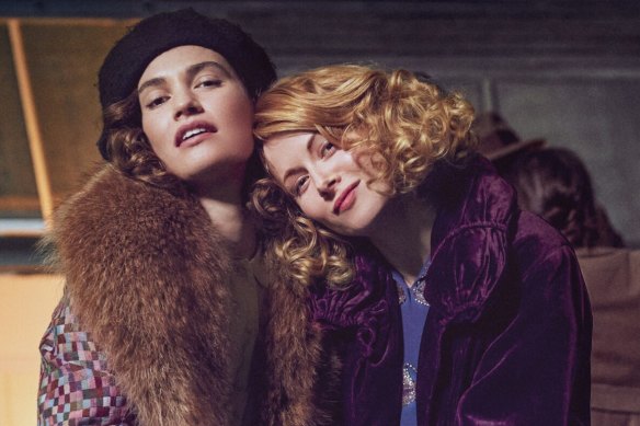 Lily James and Emily Beecham in the adaptation of Nancy Mitford’s The Pursuit of Love.