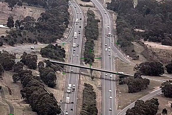 Generic airwing vision of the Hume Highway.