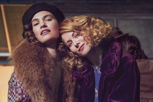 Lily James and Emily Beecham in the adaptation of Nancy Mitford’s The Pursuit of Love.