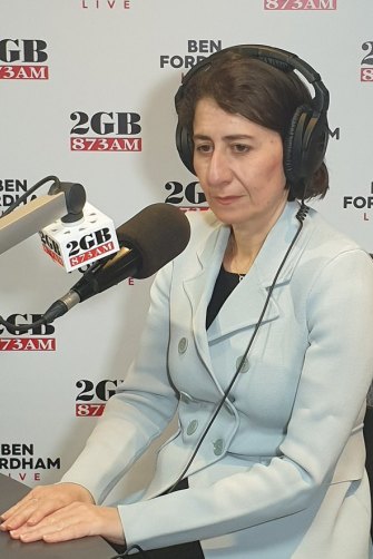 Premier Gladys Berejiklian speaks to Ben Fordham about her relationship with Daryl Maguire on Monday. 