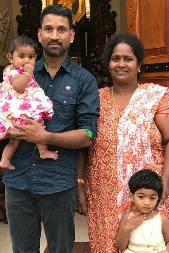 Priya and Nadesalingam with their two Australian-born children.