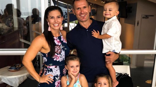 Rowan Baxter with Hannah Clarke and their children, Aaliyah,  Laianah and Trey. Baxter killed them all, but before Hannah died she detailed his crime to police. 