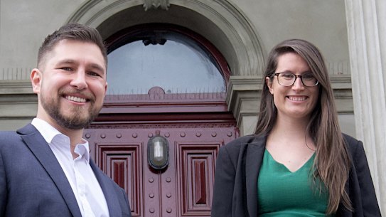 Greens councillors Sophie Wade (right) and Edward Crossland were elected mayor and deputy mayor.