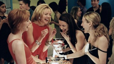 Cattrall, second from left, with SATC castmates.
