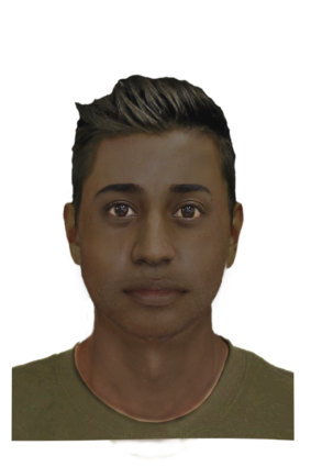 A computer-generated image of the alleged attacker. 