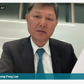 Phillip Dong Fang Lee giving evidence to the Bell Review of Star’s casino licence.