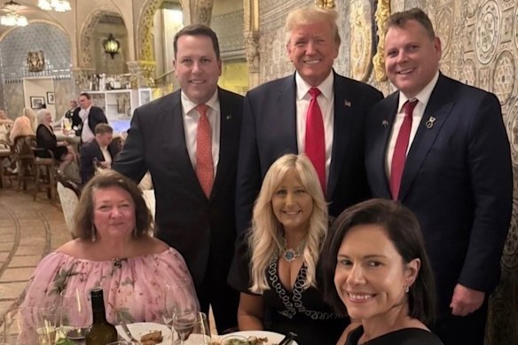 Gina Rinehart with US President Donald Trump in March.