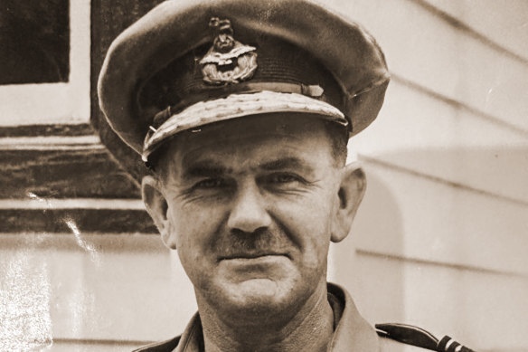 Air Commodore – later air vice marshal – Frank Bladin in Darwin before leaving Australia to prepare for D-Day.