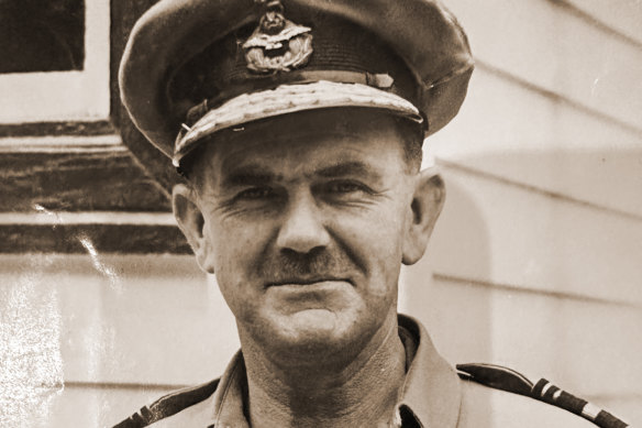 Air Commodore (later Air Vice-Marshal) Frank Bladin in Darwin before leaving Australia to prepare for D-Day.