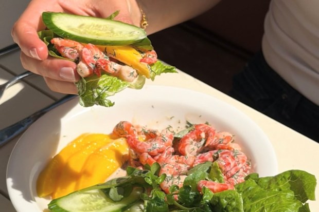 A meal from Club Rose Bay's Notti's restaurant. 
