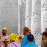 Tour etiquette: embrace your group. This is not the moment to exercise your free will.