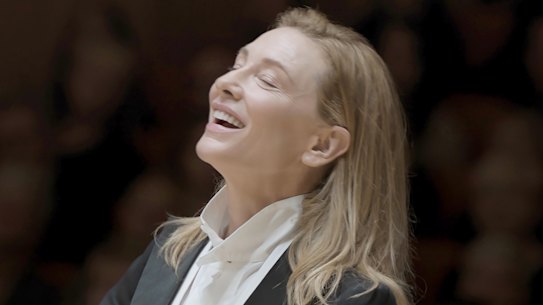 Cate Blanchett as acclaimed conductor Lydia Tar.