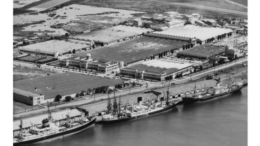 Aerial view of the General Motors Holden plant, Fisherman’s Bend.