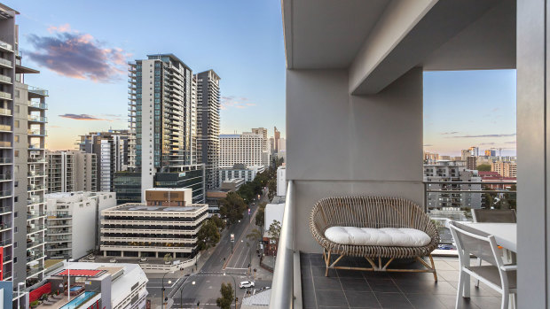 More investors are looking to the Perth market.  This two-bedroom, two-bathroom Adelaide Terrace apartment was listed for about $549,000 and could expect rental returns of about $600 per week.
