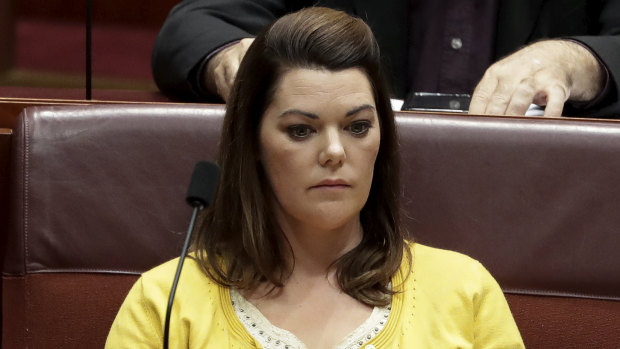 Senator Sarah Hanson-Young's office received the alleged threatening phone call in July.