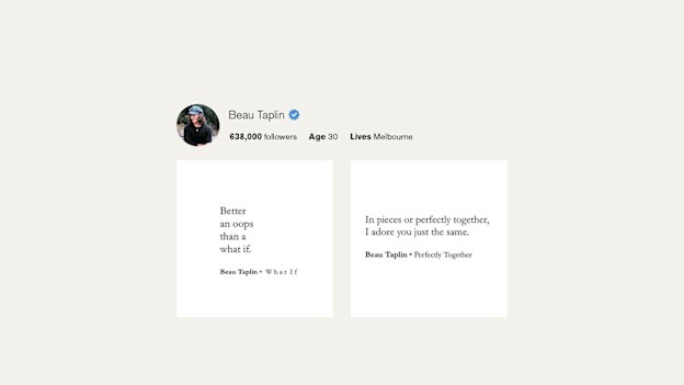 Beau Taplin's Instagram.