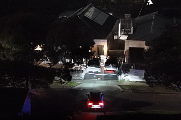 Police were quickly on scene after the shooting.