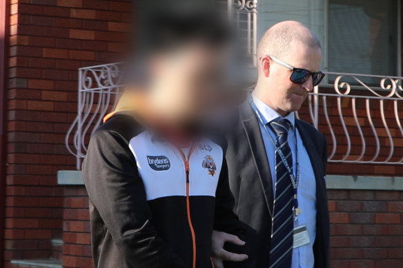 The 41-year-old man was arrested at an Old Guildford home on Friday.