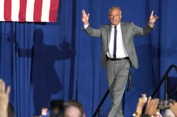 Robert F Kennedy Jr, who suspended his independent presidential campaign in August.