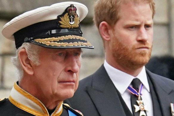 King Charles and Prince Harry.