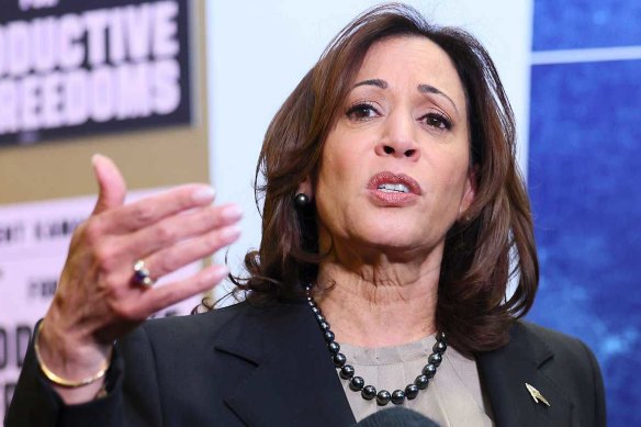Vice President Kamala Harris has backed Biden on a call with campaign staff.