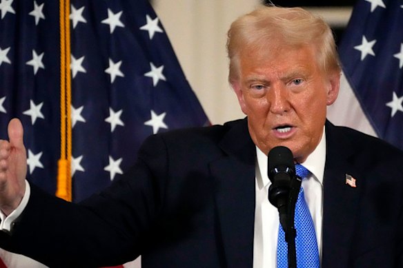 US President Donald Trump named himself chairman of the Kennedy Centre in February 2025.