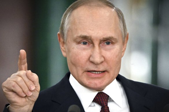 Russian President Vladimir Putin. Moscow has defended its military ties with Jakarta but has not denied claims that it sought access to an air base in West Papua, Indonesia.