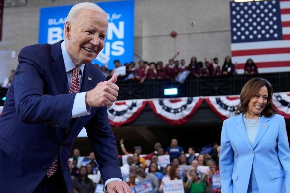 Joe Biden and Kamala Harris.