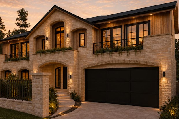Rachel and Ryan Carr’s original dream home plan render by Neate Projects