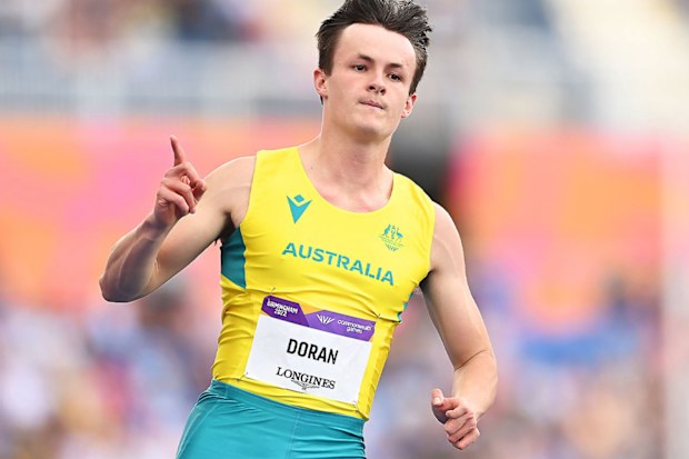 Australian sprinter Jake Doran at the 2022 Commonwealth Games