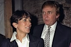 Ghislaine Maxwell and Donald Trump at a party in 1997.