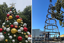 Kempsey’s Christmas tree was burnt down last year.