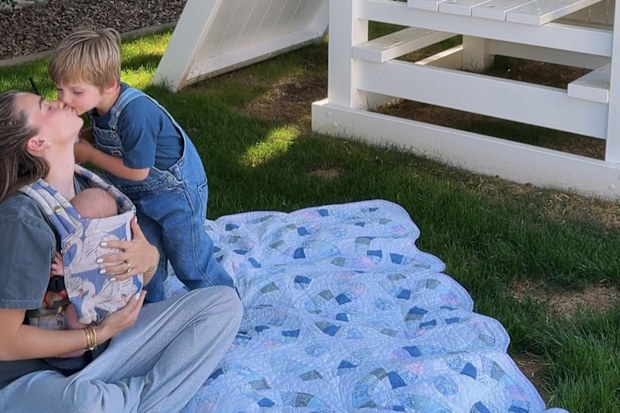 Influencer Emilie Kiser with her two sons