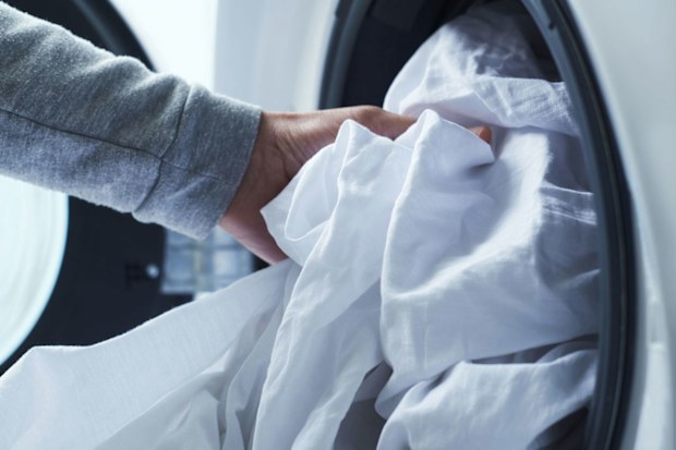 Washing bed sheets