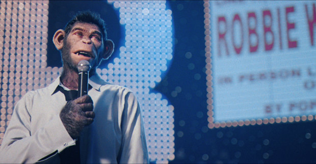 A monkey playing Robbie Williams in a film was a gamble. But it appears to be paying off