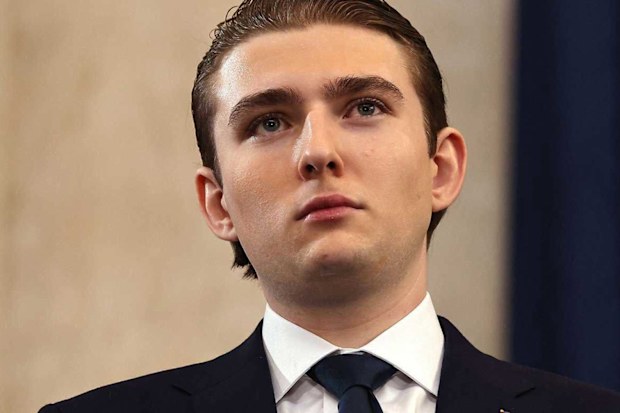 Barron Trump called the police when he witnessed a woman being allegedly assaulted on a video call.