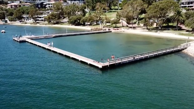 Shark-free sanctuary for Swan River swimmers unveiled