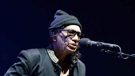 Sixto “Sugar Man” Rodriguez plays live at QPAC in Brisbane, 2016.