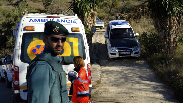 More than 100 firefighters and emergency workers in southern Spain are searching for a 2-year-old toddler who fell into a narrow, 100-metre deep well on Sunday.
