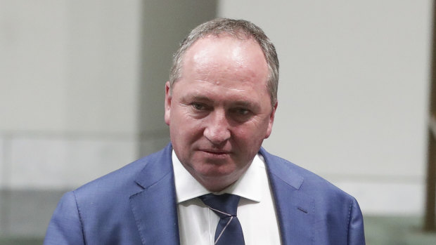 Nationals MP Barnaby Joyce on the comeback trail.